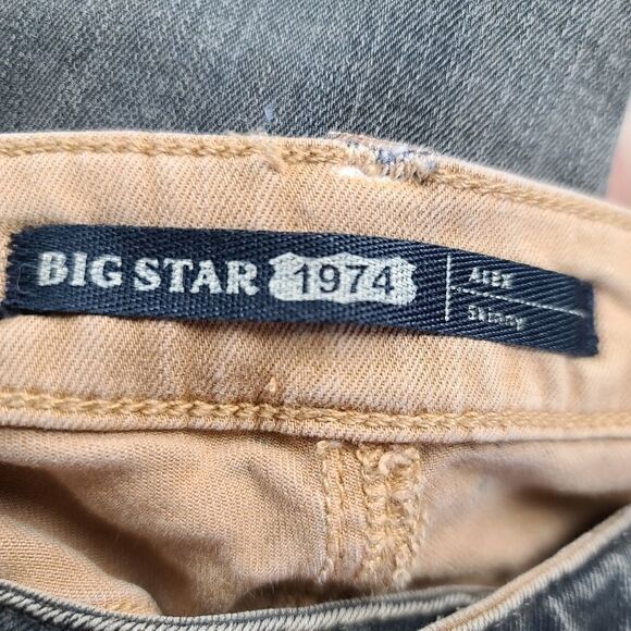 Big Star Gray/ Camel Skinny Alex Jeans - Picture 7 of 7